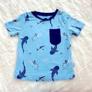 Kyte bamboo stream shark toddler t-shirt